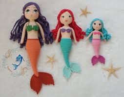 3 Boy Deniz Kizi Hepsinin Tarifi Bana Ait Sirayla 45 Cm 35 Cm 24 Cm Amigurumi Mermaid Amigurumimermaid Mermaiddoll 2020 Kizlar Amigurumi