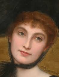 Frank Markham Skipworth (1854-1929) "Lady in Black", 1900, Large Oil  Painting