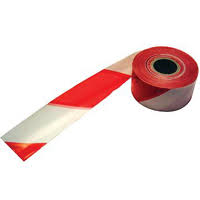 Rollo 200 M De Cinta Balizamiento Roja Blanca 10cm En Waterfire
