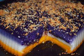 Sapin Sapin Rice Cake Recipe Sapin Sapin Is One Of The Kakanin Sections That The Philippines Offer Being Made From M Rice Cake Recipes Rice Cakes Cake Recipes