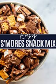 No Bake S Mores Snack Mix Recipe Snack Mix Snack Mix Recipes Dessert Recipes Easy