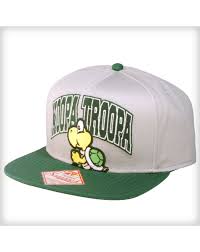 Koopa Troopa Snapback Hat Troopa Gag Gifts Funny Snapback Hats