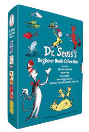Dive into 5 exciting dr. Dr Seuss S Beginner Book Collection The Cat In The Hat One Fish Two Fish Red Fish Blue Fish Green Eggs And Ham Hop On Pop Fox In Socks Beginner Books R Dr