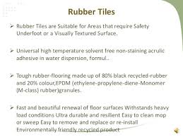You'll need water and mild detergent. Rubber Gym Flooring
