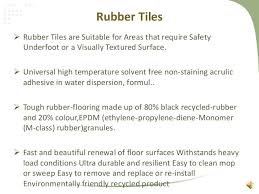 You'll need water and mild detergent. Rubber Gym Flooring