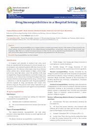 pdf drug incompatibilities in a hospital setting