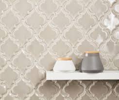 It's a true white ceramic wall tile in a traditional design and a new, modern color. Beveled Arabesque Tile Vento Grey Arabesque Tile Arabesque Tile Backsplash Ceramic Tile Colors