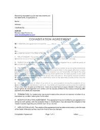 Print or download a custom contract for free. What To Include In A Cohabitation Agreement