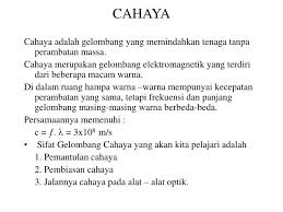 Cahaya dapat merambat dalam ruang hampa dengan kecepatan 3 x 108 m/s. Ppt Cahaya Powerpoint Presentation Free Download Id 2970452
