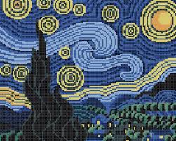 Starlight over the rhone by vincent van gogh in pdf format. Cross Stitch Pattern Pdf Starry Night Vincent Van Gogh Etsy Cross Stitch Art Modern Cross Stitch Patterns Nature Cross Stitch