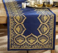 Pottery Barn Hanukkah Metallic Table Runner Shopstyle Home Living Chanukah Decor Hanukkah Decorations Holiday Decor Christmas