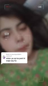 Kinza Malik responds to @shanirajput524