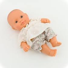Buy Baby Minialnd Doll, 21 Cm Doll Clothes, 9 Inch Doll Clothes, Ecru Doll  Blouse, Pastel Floral Bloomers Online in India