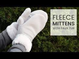 As a bonus i have drafted out a pattern for you. How To Make Fleece Mittens With Faux Fur Youtube