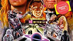 You can install this wallpaper on your desktop or on your mobile phone and other gadgets that support wallpaper. A Stoned Kirk Douglas Fights Harvey Keitel And A Robot In The Weirdest Alien Knockoff Of The 1980s