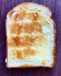 Milk Bread Toast With Soft Butter Honey And Sea Salt Breakfast Weekend