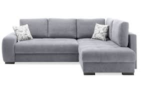 Denn ein ecksofa mit bettfunktion dient als komfortable sitzgelegenheit, als bequeme liegefläche und als dekoration im raum. Ecksofa Naban Anthrazit Mit Schlaffunktion 477800128 1 Design Mobel Zu Gunstigen Preisen Trendstore