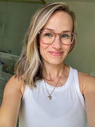 Durand Eyeglasses in Rose Water curated