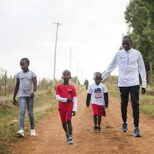 Grace sugutt has three children with eliud kipchoge. A Day With A Living Legend Eliud Kipchoge The Standard Sports