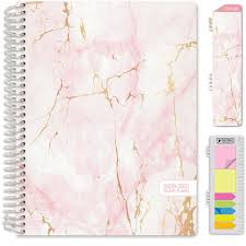 Hardcover Academic Year 2020 2021 Planner 8 5 X11 Pink Marble Amzplan Ay20 8511 01 Walmart Com In 2020 Yearly Planner Planner Daily Weekly Monthly Planner