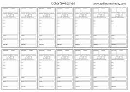 Download these charts for microsoft® word and pdf. Watercolor Swatch Template Color Mixing Chart Color Theory Art Watercolor Palette
