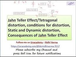 Ignoring spin) in its equilibrium conformation, unless the molecule is. Jahn Teller Effect Tetragonal Distortion Conditions For Distortion Sta Tellers Distortion Conditioner
