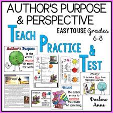 Check spelling or type a new query. Author S Purpose Author S Point Of View Powerpoint Notes Worksheets Test Ela Buffet