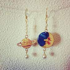 月と土星ピアス ピアス 土星 アクセサリー