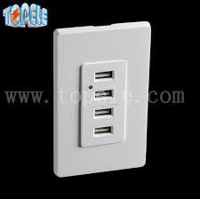 A wide variety of electrical cover plate options are available to you, such as material, feature, and quantity. White Usb Wall Outlet Usb Electrical Outlet 4 Usb Ports With 2 Wall Plates