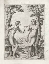 Adam and eve are the bible's first man and first woman. Marcantonio Raimondi After Raphael Adam And Eve