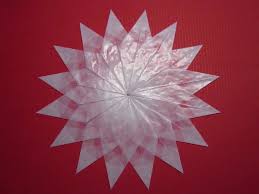 Meine liebsten papiersterne zur 3d stern basteln 5 zacken weihnachten 2019. Weisser Stern 16 Zacken Sterne Aus Transparentpapier Basteln