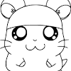 Try to color hamster hamtaro to unexpected colors! 1