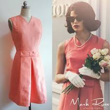 When you look at the clothes they he had to study historical photographs very closely to discover what patterns kennedy liked in his dressing tom wilkinson who plays joe kennedy sr. Jackie Kennedy Orange Dress Jackie O Dress 1960s Vintage Etsy