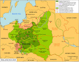 Poland 1915 1939 Poland Map Bialystok
