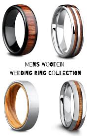 A Huge Collection Of Mens Wooden Wedding Rings These Wedding Bands Are Either Made Out Of Ceramic Tungsten Or Titanium Th Wedding Rings