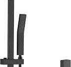 BEIYI Matte Black Hand Shower with Slide Bar High Pressure ...