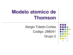 Los electrones estaban incrustados en una masa esférica de carga positiva Modelo Atomico De Thomson Ppt Video Online Descargar
