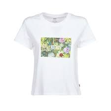 Shop for mens floral shirts online at target. Levis Graphic Surf T Shirt With Cactus Print And Embroidery Woman White Multicolor Mascheroni Moda