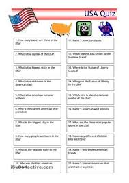 Quiz Usa Trivia Quiz Map Quiz Word Family Worksheets