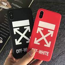 off white iphonexs x iphone8 ケース 夜光 オフホワイト iphone xs max xr カバー ペア用 アイフォン7 6s plus携帯ケース ソフト ブランド iphone8plus ケース ソフト