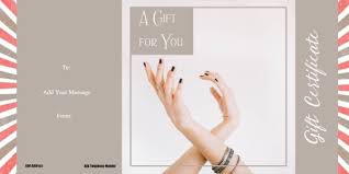 Each gift certificate template is free and can be downloaded instantly with no need to register. Nail Salon Gift Certificates Free Nail Salon Gift Certificates Customize Online