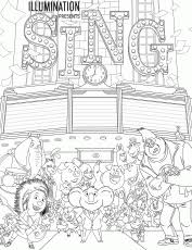 Trolls movie from dreamworks and from the creators of shrek, watch the trailer or the full movie to appreciate this lovely poppy trolls. Mike Sing Movie Coloring Page Coloring Home