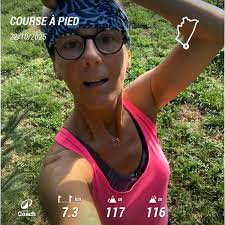 Et tjrs en rose 🎀💪 COURSE COURSEAPIED À PIED 22/10/2025 ا.. km 7.3 Coach  LL Am m 117 m 116