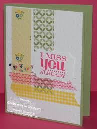 Some things that people have used have been: Gingham Garden Washi Tape Card Stamping Smiles