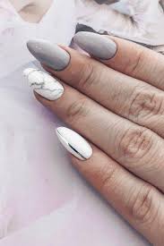15 grey nail designs that are anything but boring. Grey And White Nails Designs Nail And Manicure Trends