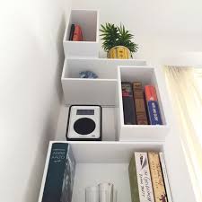 Scaffale Bianco Per Nicchie Con Altoparlante Scaffali Bianchi Scaffali Arredamento