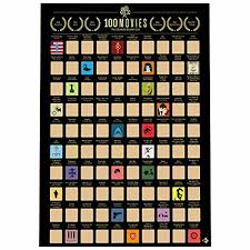 Perfect gift in premium gift packaging: 100 Movies Scratch Off Poster Top Films Of All Time Bucket List 16 5 X 23 4 Us Ebay