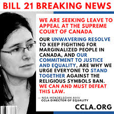We will not stop fighting for the rights and freedoms of all people in  Canada. Read the latest here:  https://ccla.org/bill-21-seeking-leave-supreme-court/