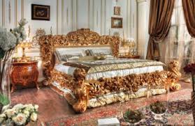 All the glitter, glamour & sophistication of kylie is showcased here in her sensational collection of bed linen. Gold And Silver Gold Leaf Bedroom Furniture Top And Best Italian Classic Furniture