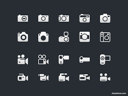 Camera And Video Camera Icons Camera Icon Photography Logo Design Icon Camera icon photography film lens photo shutter video symbol picture. pinterest